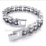 Men's Titanium Black Bicycle Chain Bracelet
