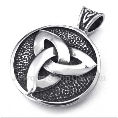 Men's Titanium Celtic Knot Pendant with Free Chain