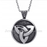Men's Titanium Celtic Knot Pendant with Free Chain
