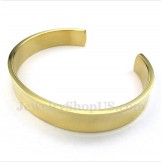 Men's Titanium Gold Bracelet