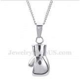 Men's Titanium Boxing Glove Pendant with Free Chain