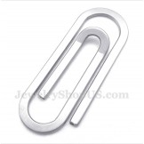 Men's Titanium Paper Clip Pendant with Free Chain