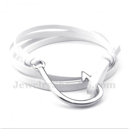 Men's Titanium Leather Bracelet