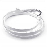 Men's Titanium Leather Bracelet