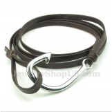 Men's Titanium Leather Bracelet