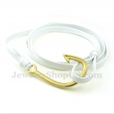 Men's Titanium Leather Bracelet