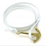 Men's Titanium Leather Bracelet