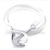 Men's Titanium Leather Bracelet