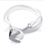 Men's Titanium Leather Bracelet