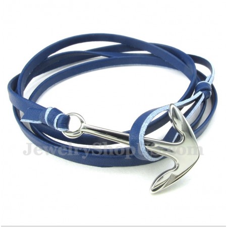 Men's Titanium Leather Bracelet