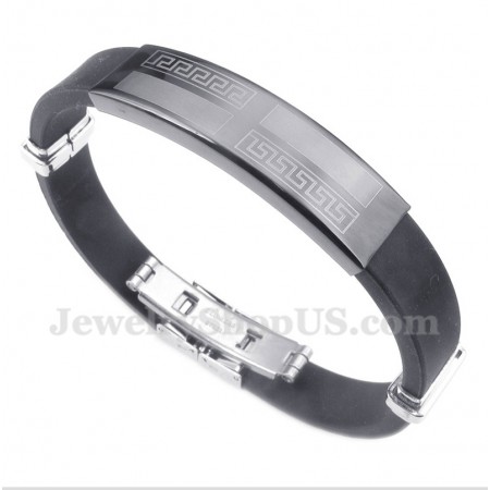 Men's Rubber Titanium Bracelet
