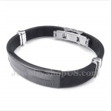 Men's Rubber Titanium Bracelet