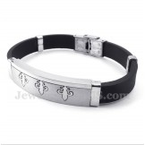 Men's Titanium Rubber Bracelet