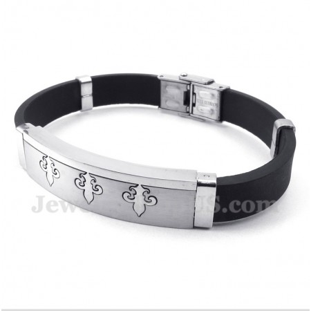 Men's Titanium Rubber Bracelet