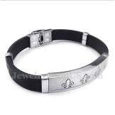 Men's Titanium Rubber Bracelet