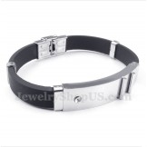 Men's Titanium Rubber Bracelet
