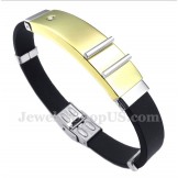 Men's Titanium Rubber Bracelet