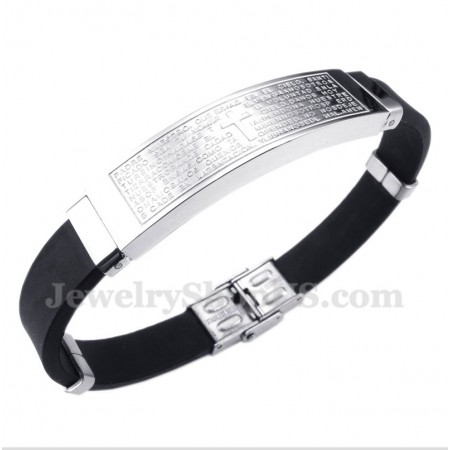 Men's Titanium Rubber Bracelet