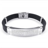 Men's Titanium Rubber Bracelet