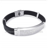 Men's Titanium Rubber Bracelet