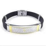 Men's Titanium Rubber Bracelet