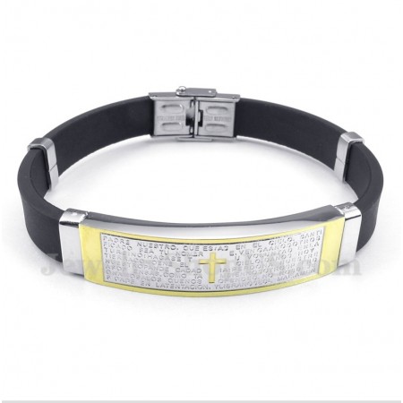 Men's Titanium Rubber Bracelet