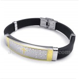 Men's Titanium Rubber Bracelet