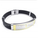 Men's Titanium Rubber Bracelet