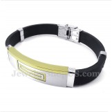Men's Titanium Rubber Bracelet