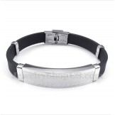 Men's Titanium Rubber Bracelet