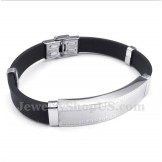 Men's Titanium Rubber Bracelet