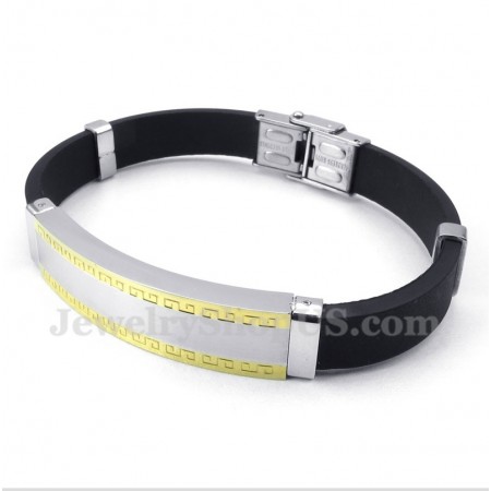 Men's Titanium Rubber Bracelet