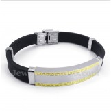 Men's Titanium Rubber Bracelet
