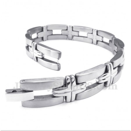 Men's Titanium Cross Bracelet
