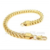 Men's Gold Titanium Bracelet