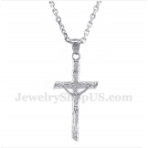 Men's Titanium Jesus Pendant with Free Chain
